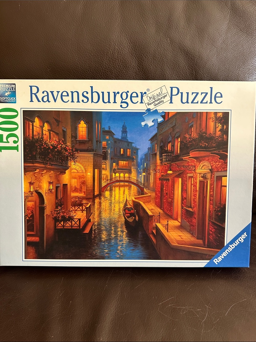 Ravensburger Venice Canal Puzzle — Golden Orange and Deep Blue Scene
